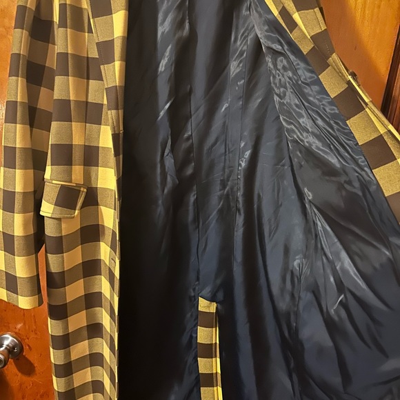 Baum und pferdgarten yellow check long Daphine coat - Picture 2 of 6